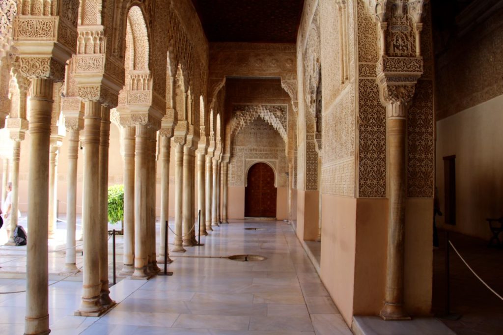 tennis-tourist-granada-spain-alhambra-passageway-teri-church